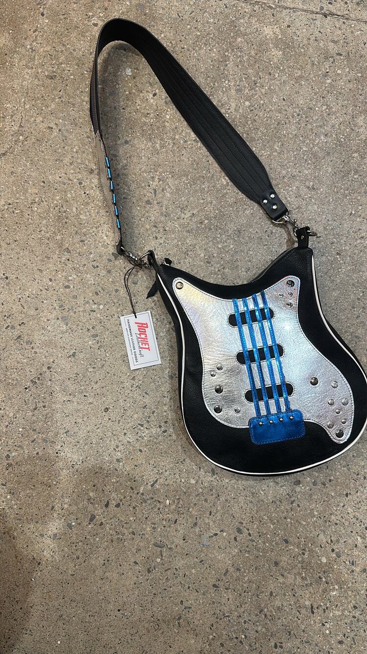 $325 Rocket Leather Craft Hand-Made Electric Guitar Bag NWT